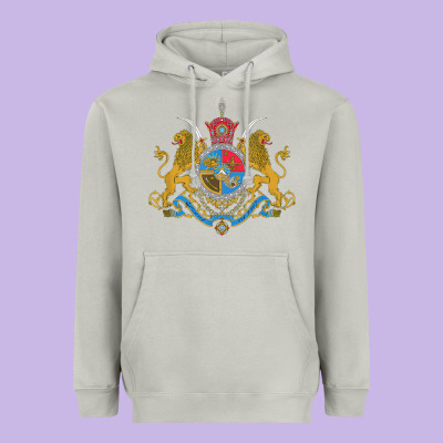 Iran Coat Of Arms Flag Souvenir Iranian Persian Heavyweight Hoodie Designed By Pixelflow