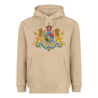 Mushroom Iran Coat of arms Flag souvenir Iranian Persian Heavyweight Hoodie - PixelFlow
