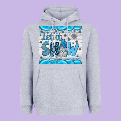 Let It Snow Heavyweight Hoodie Designed By Jahusdesignshop