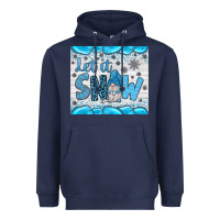 Navy let it snow Heavyweight Hoodie - JahusDesignShop