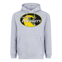 Heather Grey Orlando breakers football team Heavyweight Hoodie - PixelFlow