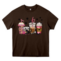 Chocolate Brown cat mom coffee Heavy Core Tee - Jasminsmagicworld