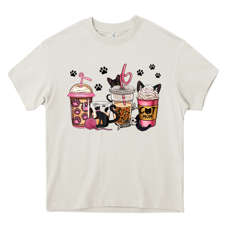 Cat Mom Coffee Heavy Core Tee by Jasminsmagicworld | Teevron