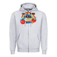 Heather Grey back to school hello third grade 3200x2400 Zipper Hoodie - AdoDesignShop