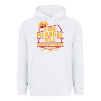 White fire marshal bill fire safety school funny firefighter t shirt Heavyweight Hoodie - PixelFlow