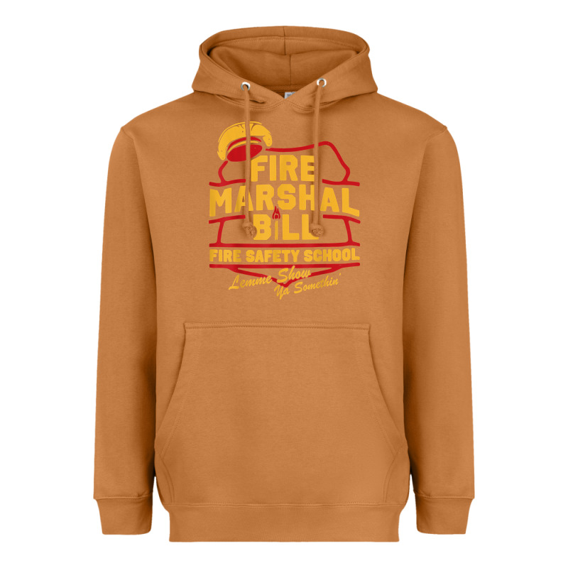 Fire Marshal Bill Fire Safety School Funny Firefighter T Shirt Heavyweight Hoodie by PixelFlow | Teevron