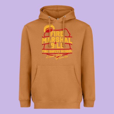 Fire Marshal Bill Fire Safety School Funny Firefighter T Shirt Heavyweight Hoodie Designed By Pixelflow