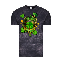 Cloud Black St. Patrick's Day lip Vintage Tee - FaDigitalArtStudio