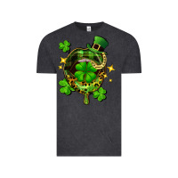 Vintage Black St. Patrick's Day lip Vintage Tee - FaDigitalArtStudio