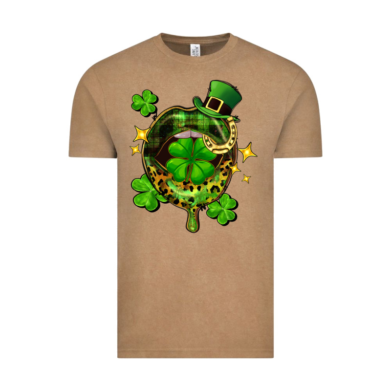 St. Patrick's Day Lip Vintage Tee by FaDigitalArtStudio | Teevron
