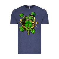 Vintage Denim St. Patrick's Day lip Vintage Tee - FaDigitalArtStudio
