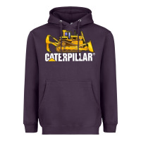 Plum bulldozercat 2 Heavyweight Hoodie - PixelFlow