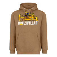 Toasted Coconut bulldozercat 2 Heavyweight Hoodie - PixelFlow