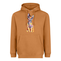 Meerkat Colorful Cat Heavyweight Hoodie - PixelFlow
