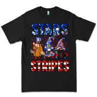 Black Stars and stripes gnomes 4th of july Premium Tee - CowGirlArtShop