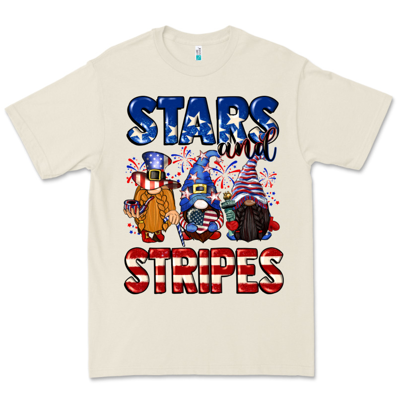 Stars And Stripes Gnomes 4th Of July Premium Tee by CowGirlArtShop | Teevron