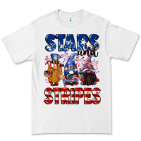 White Stars and stripes gnomes 4th of july Premium Tee - CowGirlArtShop