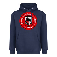 Navy carnegie mellon tartans Heavyweight Hoodie - SnappyArt