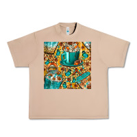 Burro american football coffee cups with butterfly and leopard seamless patt Urban Heavy Tee - BundleAndBundleShop