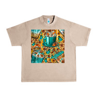 French Oak american football coffee cups with butterfly and leopard seamless patt Urban Heavy Tee - BundleAndBundleShop