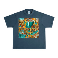 Midnight Navy american football coffee cups with butterfly and leopard seamless patt Urban Heavy Tee - BundleAndBundleShop