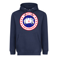 Navy canada goose Heavyweight Hoodie - SnappyArt