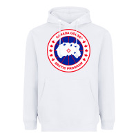 White canada goose Heavyweight Hoodie - SnappyArt