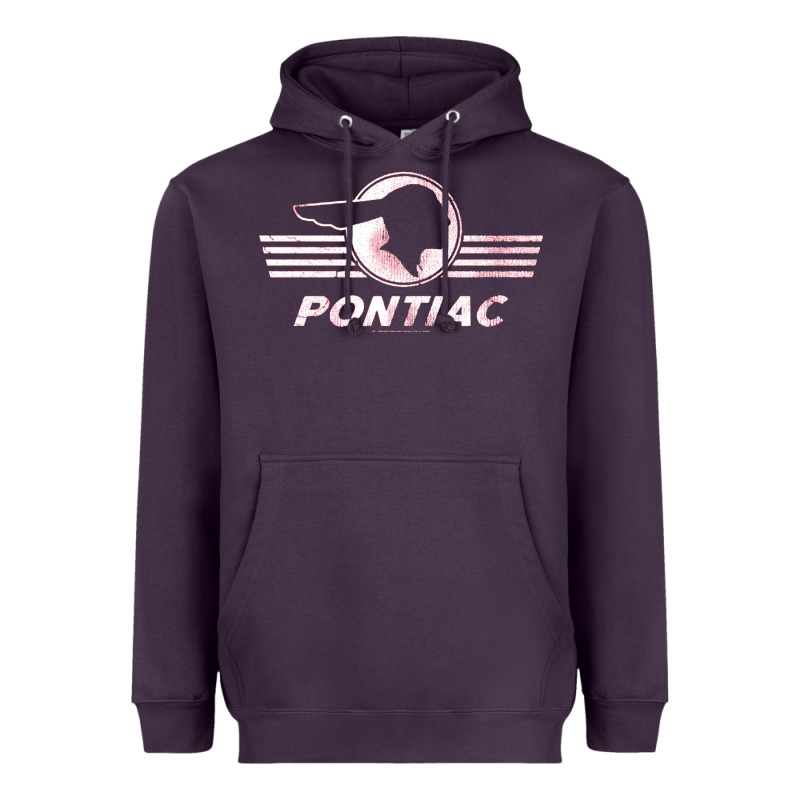 Pontiac Distressed Heavyweight Hoodie by SnappyArt | Teevron