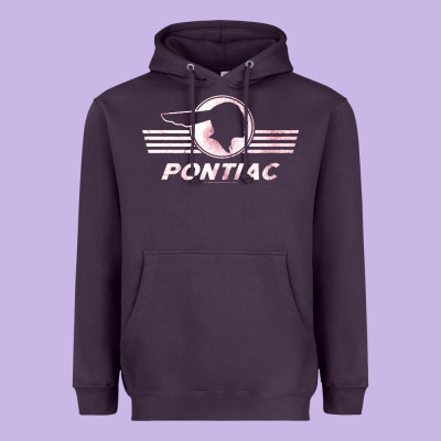 Pontiac Distressed Heavyweight Hoodie Designed By Snappyart