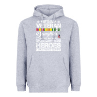 Heather Grey VietNam Veteran daughter Most People Never Meet Their Heroes Heavyweight Hoodie - SnappyArt