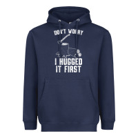 Navy lumberjack don't worry i hugged it first lumberjack wood cutter logger Heavyweight Hoodie - SnappyArt