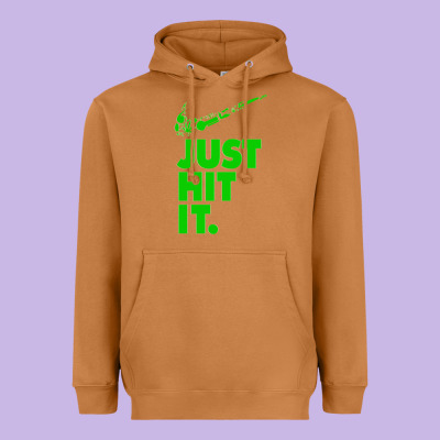 Just Hit It Cannabis Weed Vintage Retro Design For Weed Lover Heavyweight Hoodie Designed By Snappyart