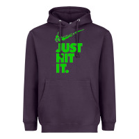 Plum Just Hit It Cannabis Weed Vintage Retro Design for Weed Lover Heavyweight Hoodie - SnappyArt