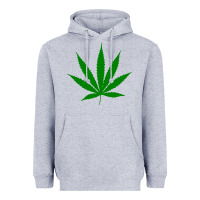 Heather Grey Weed Heavyweight Hoodie - SnappyArt
