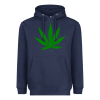 Navy Weed Heavyweight Hoodie - SnappyArt