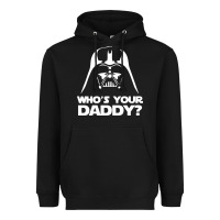 Black darth vader who's your daddy Heavyweight Hoodie - SnappyArt