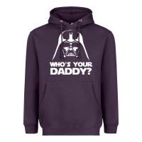 Plum darth vader who's your daddy Heavyweight Hoodie - SnappyArt