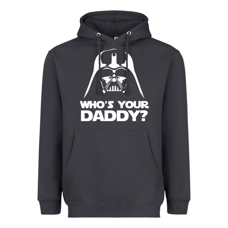 Darth Vader Who's Your Daddy Heavyweight Hoodie by SnappyArt | Teevron