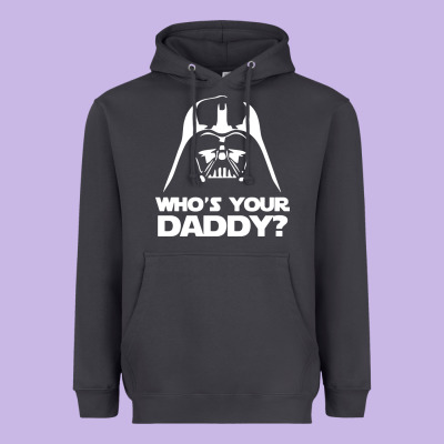 Darth Vader Who's Your Daddy Heavyweight Hoodie Designed By Snappyart
