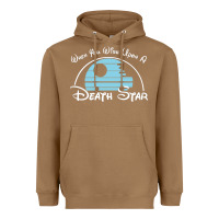 Toasted Coconut when you wish upon a death star Heavyweight Hoodie - SnappyArt