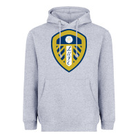Heather Grey leeds-fc Heavyweight Hoodie - SnappyArt