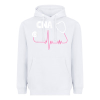 White cna nurse t shirt Heavyweight Hoodie - SnappyArt