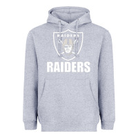 Heather Grey raiders Heavyweight Hoodie - SnappyArt