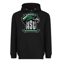Black northeastern state riverhawks Heavyweight Hoodie - SnappyArt