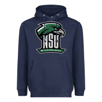 Navy northeastern state riverhawks Heavyweight Hoodie - SnappyArt