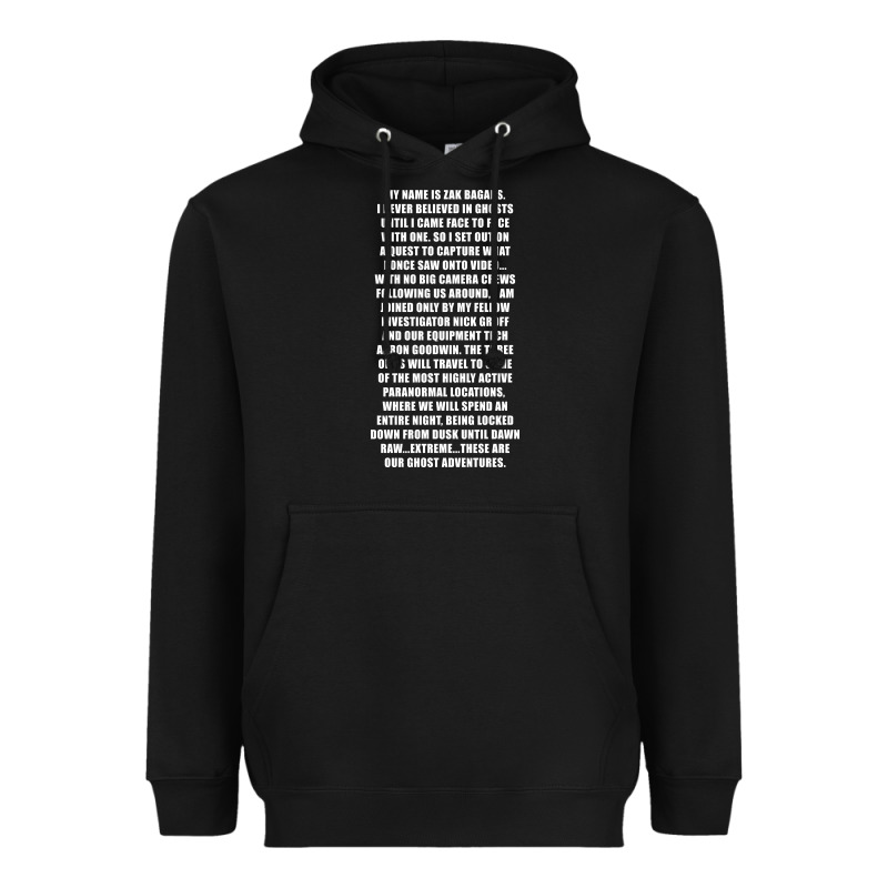 My Name Is Zak Bagans - Ghost Adventures Heavyweight Hoodie by SnappyArt | Teevron