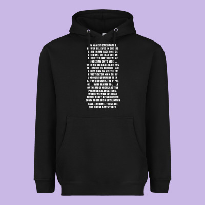 My Name Is Zak Bagans - Ghost Adventures Heavyweight Hoodie Designed By Snappyart