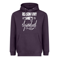 Plum the reason she is spoiled couples matching set valentines t shirt Heavyweight Hoodie - SnappyArt