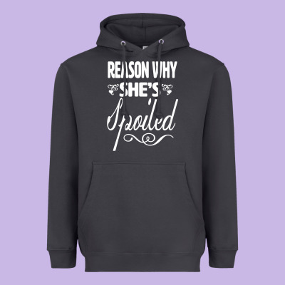 The Reason She Is Spoiled Couples Matching Set Valentines T Shirt Heavyweight Hoodie Designed By Snappyart
