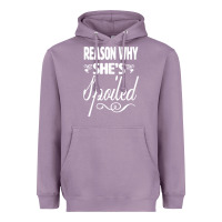 Lavender the reason she is spoiled couples matching set valentines t shirt Heavyweight Hoodie - SnappyArt